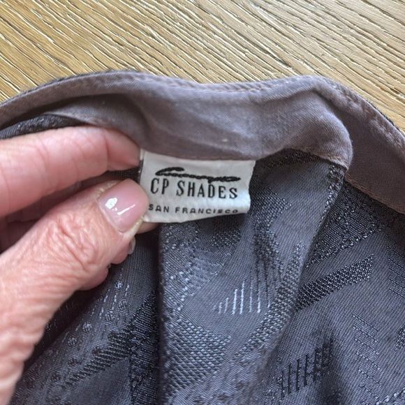 CP SHADES Diamond Embroidered Blouse Womens M button down Assymetric Lagenlook - Picture 8 of 13